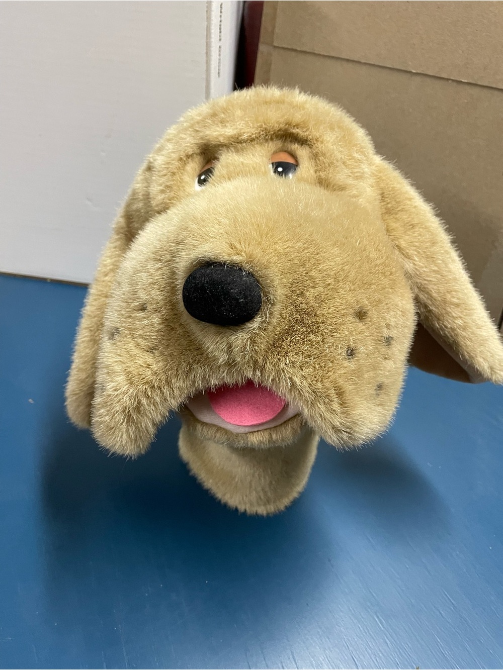 A&A Vintage Plush Basset Hound Hand Puppet